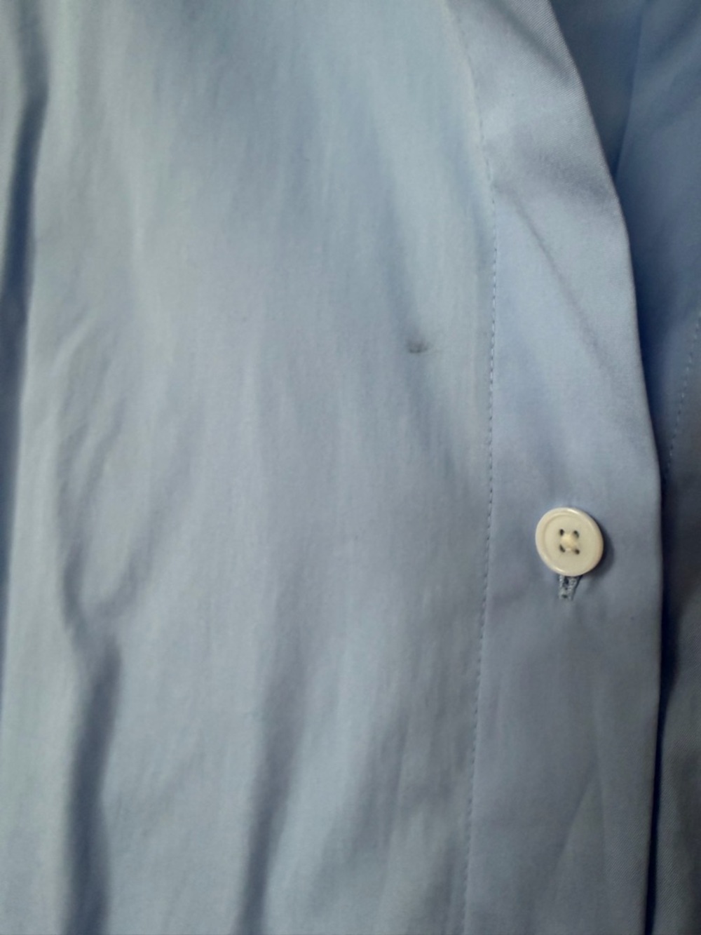 Madewell Easy Y-Neck Button-Up Shirt Peri Blue Size XL NWT - Picture 9 of 15
